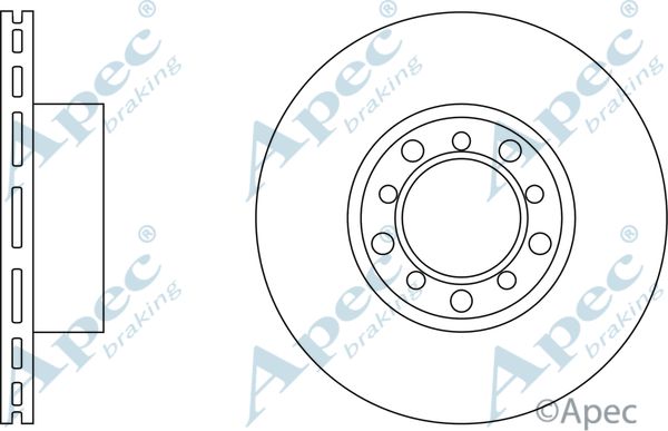 APEC BRAKING Тормозной диск DSK593